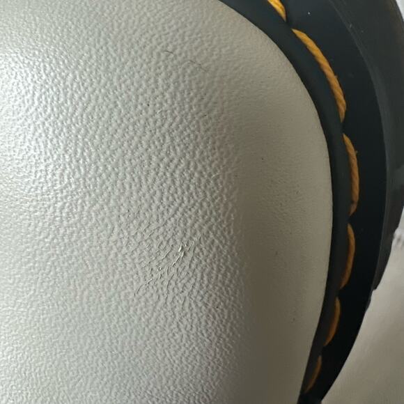 Dr. Martens Audrick Leather White Chunky Platform Combat Boots Women Siz… - Picture 6 of 12